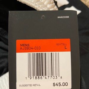 Men’s dri-fit black shorts.